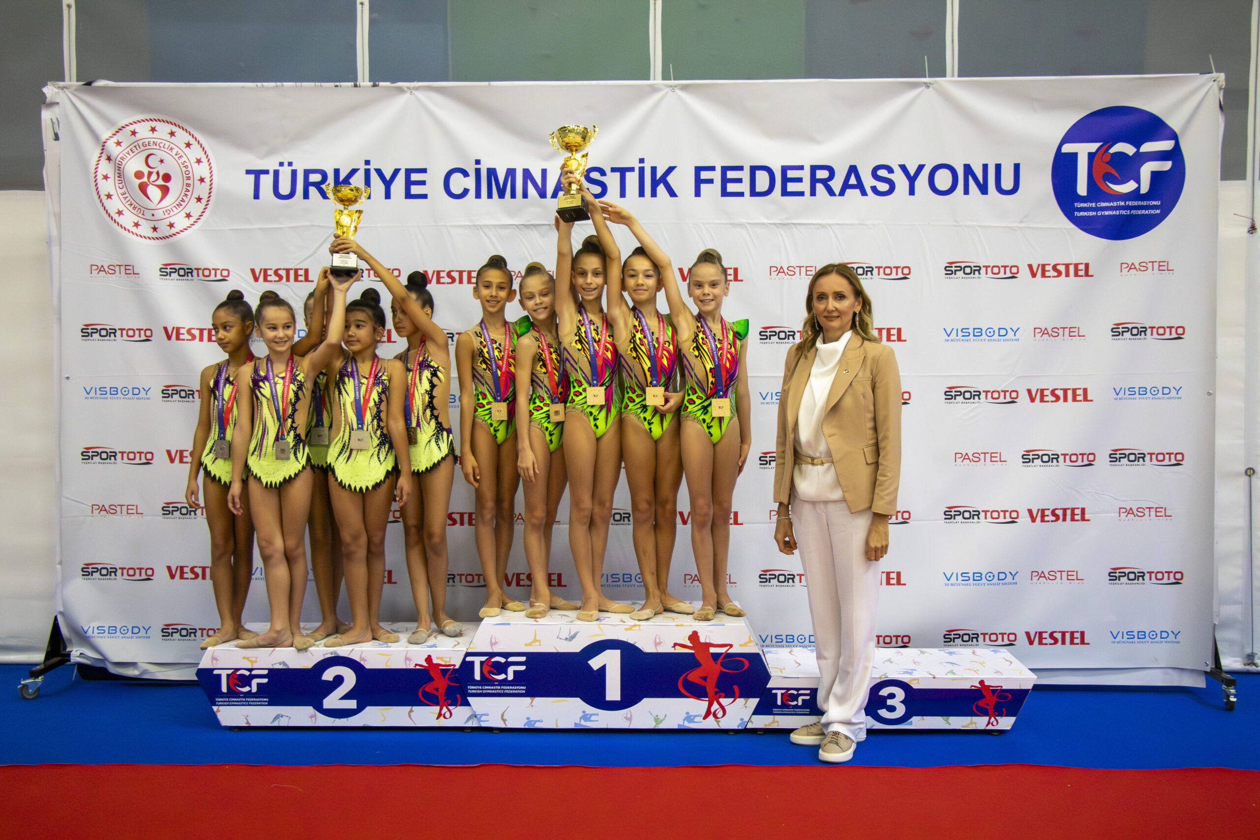 Ritmik Cimnastik Kulüpler Arası Küçükler Türkiye Şampiyonası sona erdi